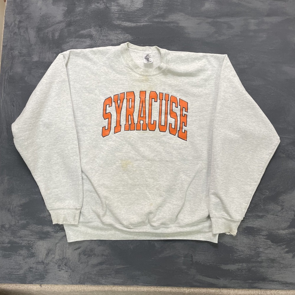Vintage Syracuse‎ sweatshirt mens XL Gray 1990s University USA